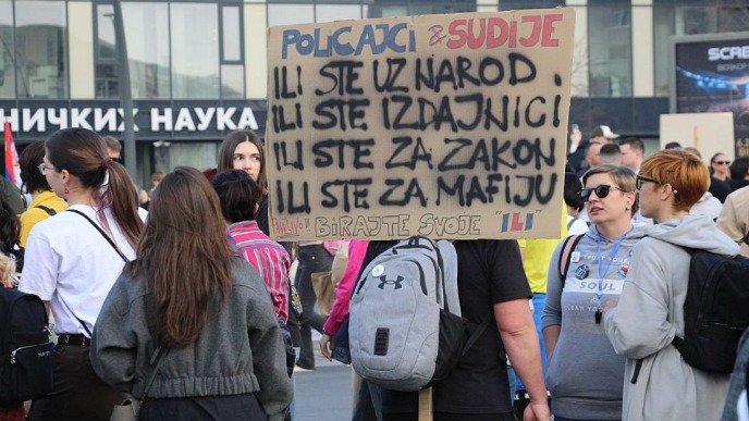 Protest "Slobodo, tu smo"
